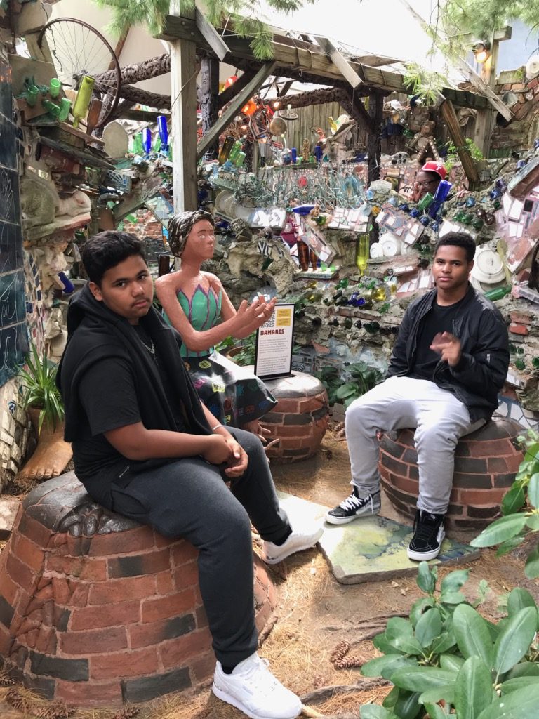VAP students at the Magic Gardens Art Exhibit