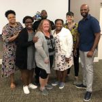 (Roxborough School Counselors with the team from Department of Behavioral Health and Intellectual disAbility Services (DBHIDS) and tMHFA trainers in Orlando, FL.)