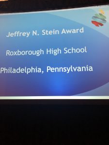 NCAC conference Jeffery Stien award to Roxborough HS