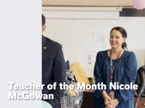 McGowen Teacher of the month