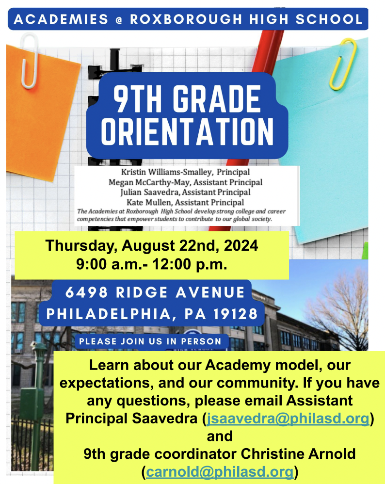9th grade Orientation Flyer